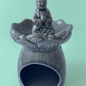 Quemador de cera Buda - Gris ahumado
