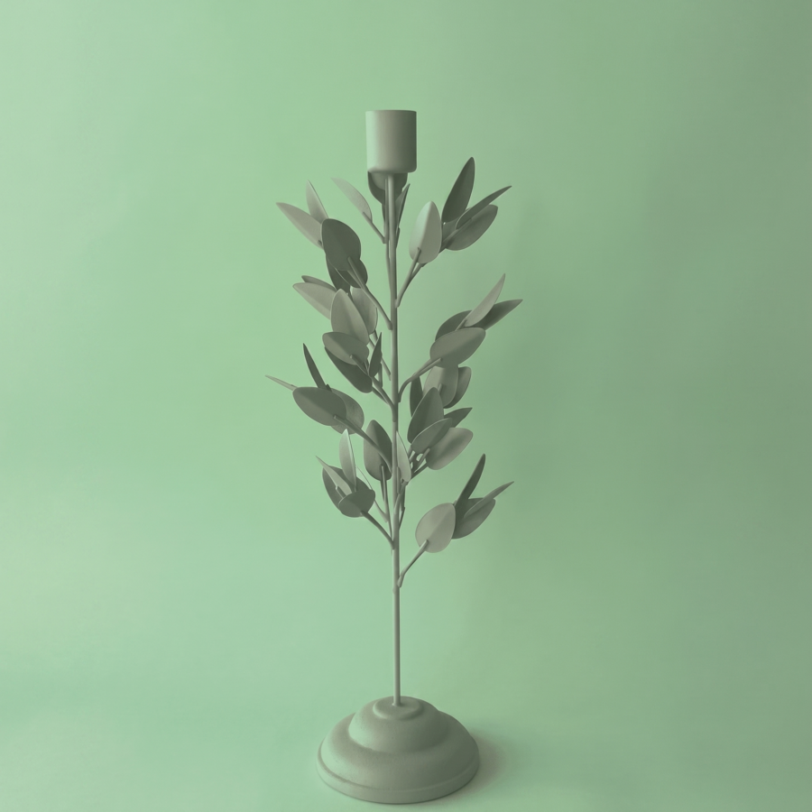 Candelabro rama verde