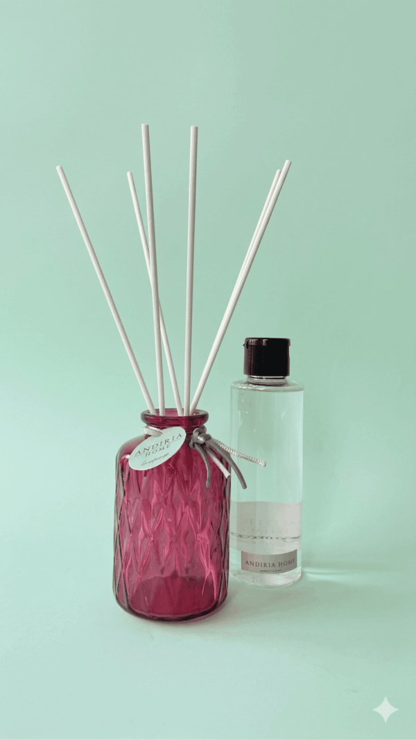 Difusor mikado artesanal granate de 150 ml de Andiria Home