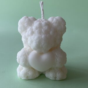 Vela decorativa Oso Corazón