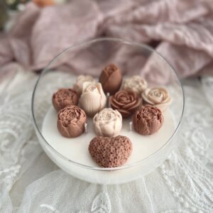 Vela cristal Rosette
