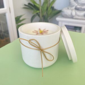 Vela Vaso con Tapa - Alma Floral