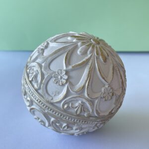 Esfera Decorativa con Motivo Floral Estrellado