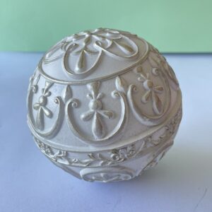 Esfera Decorativa Blanco Oro