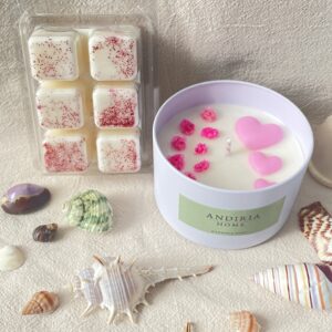 Pack Vela Lata/Wax Melt cubo - Alma Floral