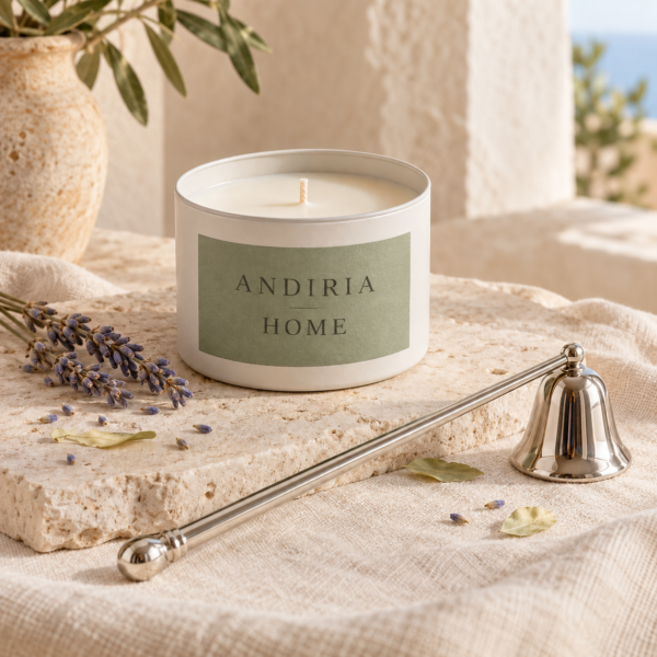 Pack de vela aromática y apagavelas Andiria Home